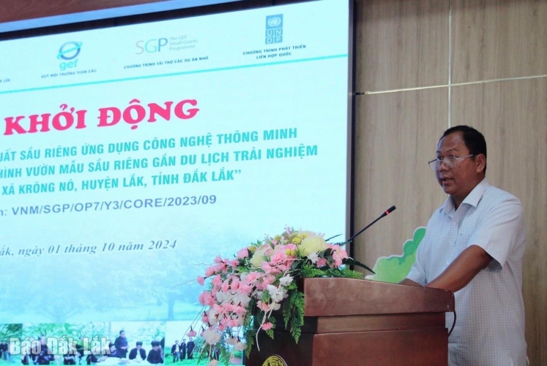 Đắk Lắk: Khởi động dự án sản xuất sầu riêng ứng dụng công nghệ thông minh và du lịch trải nghiệm nông nghiệp Đắk Lắk: Khởi động dự án sản xuất sầu riêng ứng dụng công nghệ thông minh và du lịch trải nghiệm nông nghiệp