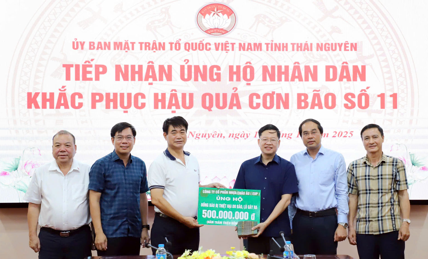 Thái Nguyên tiếp nhận nguồn lực ủng hộ khắc phục hậu quả bão số 11