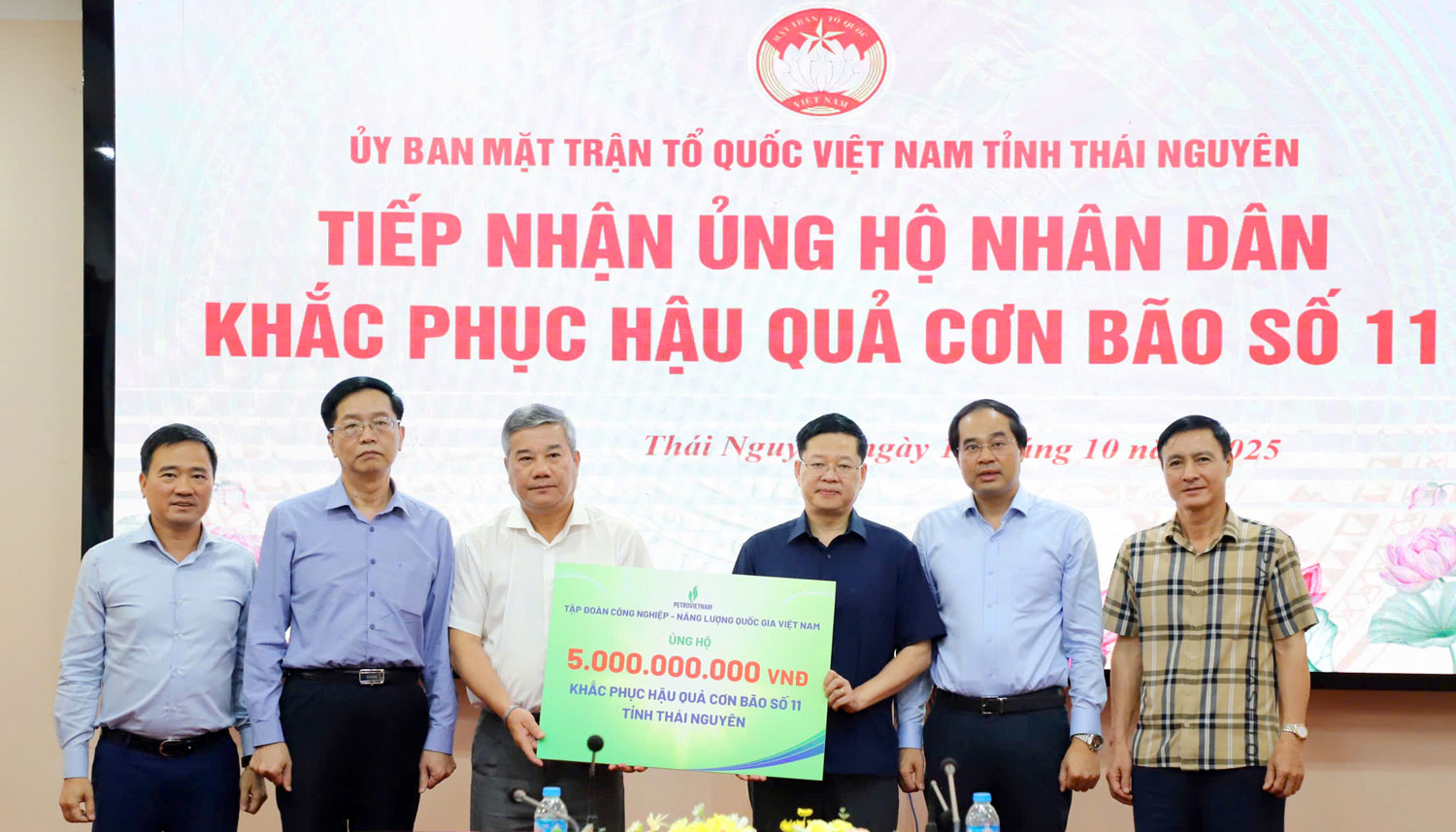 Thái Nguyên tiếp nhận nguồn lực ủng hộ khắc phục hậu quả bão số 11