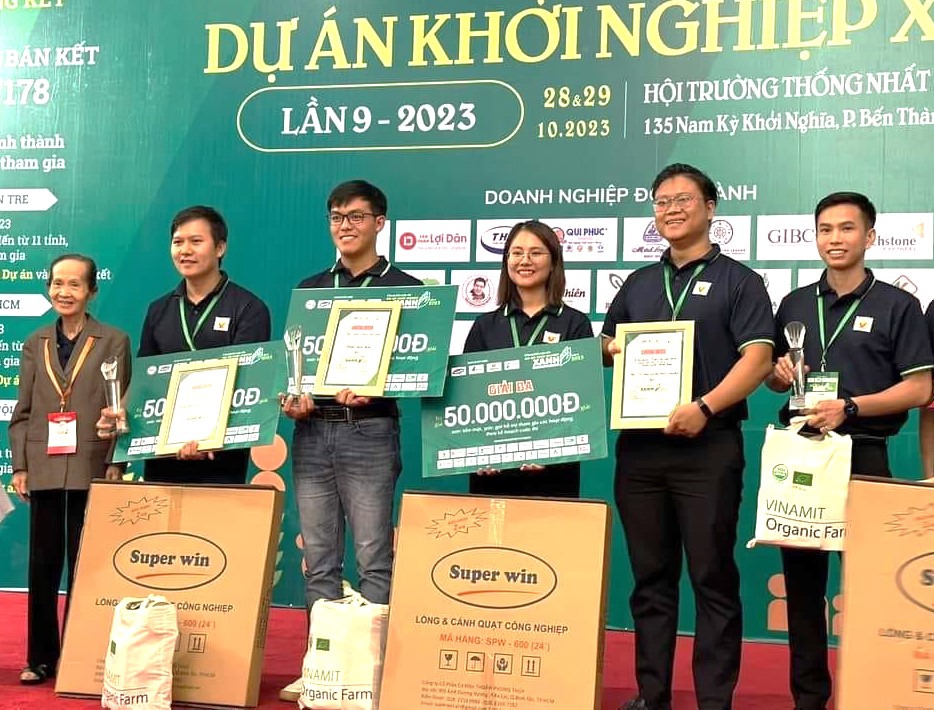 Các dự án đạt giải Ba tại Cuộc thi Dự án khởi nghiệp xanh lần thứ 9 năm 2023.