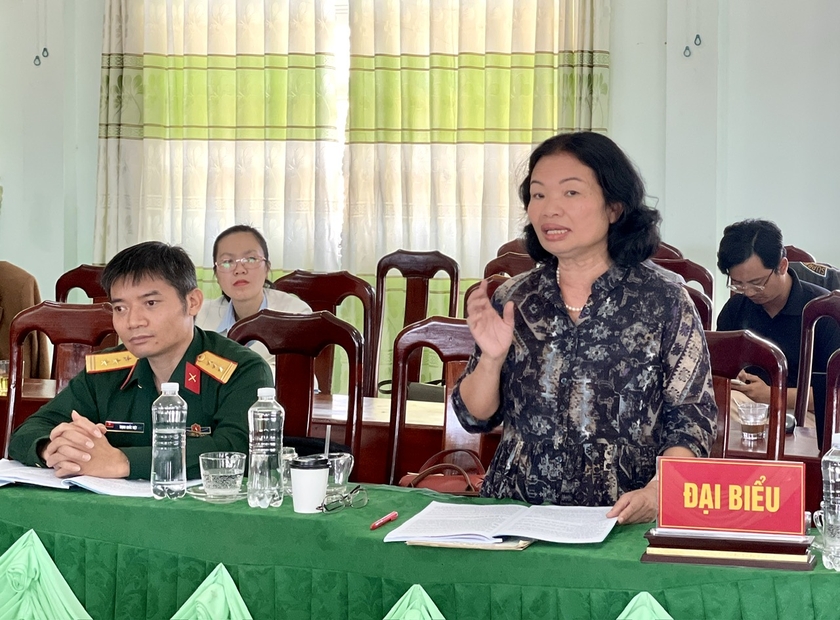 TS. Kim Vân nhận định di tích Trại giam tù binh Pleiku xứng đáng được đề nghị nâng hạng thành di tích cấp quốc gia. Ảnh: Phương Duyên TS. Kim Vân nhận định di tích Trại giam tù binh Pleiku xứng đáng được đề nghị nâng hạng thành di tích cấp quốc gia. Ảnh: Phương Duyên