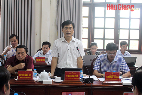 Hậu Giang: Cần phối hợp đẩy nhanh tiến độ giải phóng mặt bằng các dự án