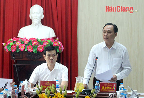 Hậu Giang: Cần phối hợp đẩy nhanh tiến độ giải phóng mặt bằng các dự án