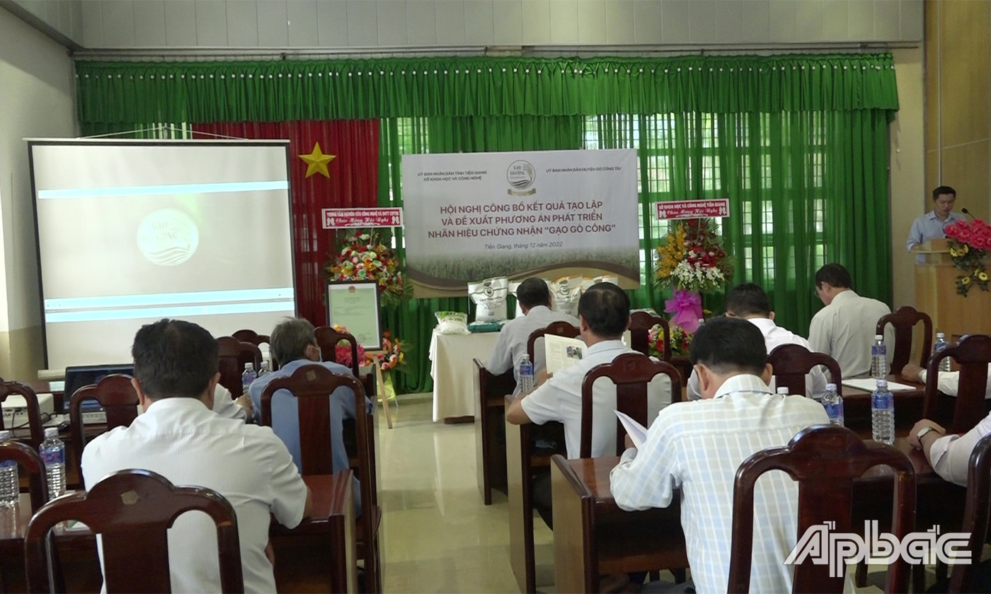 Tiền Giang: Công bố kết quả tạo lập nhãn hiệu chứng nhận