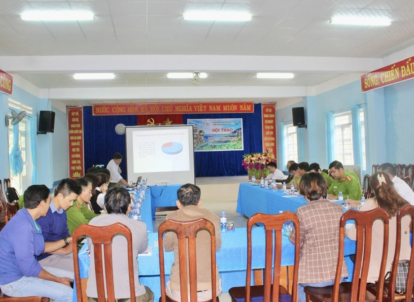 Vườn quốc gia Kon Ka Kinh lấy ý kiến các chuyên gia, nhà khoa học, chính quyền địa phương và lực lượng chức năng xây dựng kế hoạch bảo tồn 2 loài tê tê quý, hiếm. Ảnh: Minh Phương