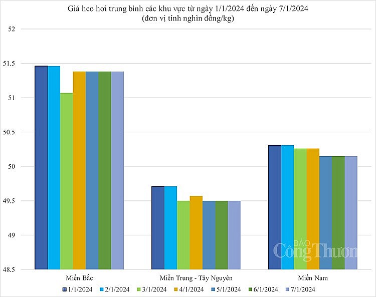 Biến động giá heo hơi Biến động giá heo hơi