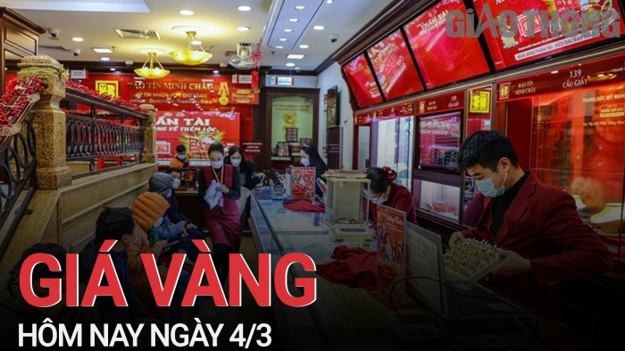 Giá vàng hôm nay 4/3: Vàng trong nước lại giảm