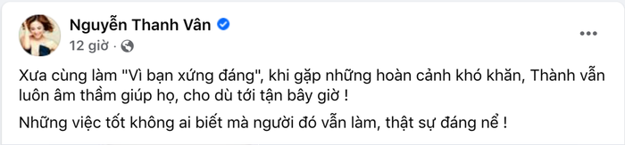 Giữa bão thị phi, MC Vân Hugo bất ngờ tiết lộ chuyện làm từ thiện của Trấn Thành Giữa bão thị phi, MC Vân Hugo bất ngờ tiết lộ chuyện làm từ thiện của Trấn Thành