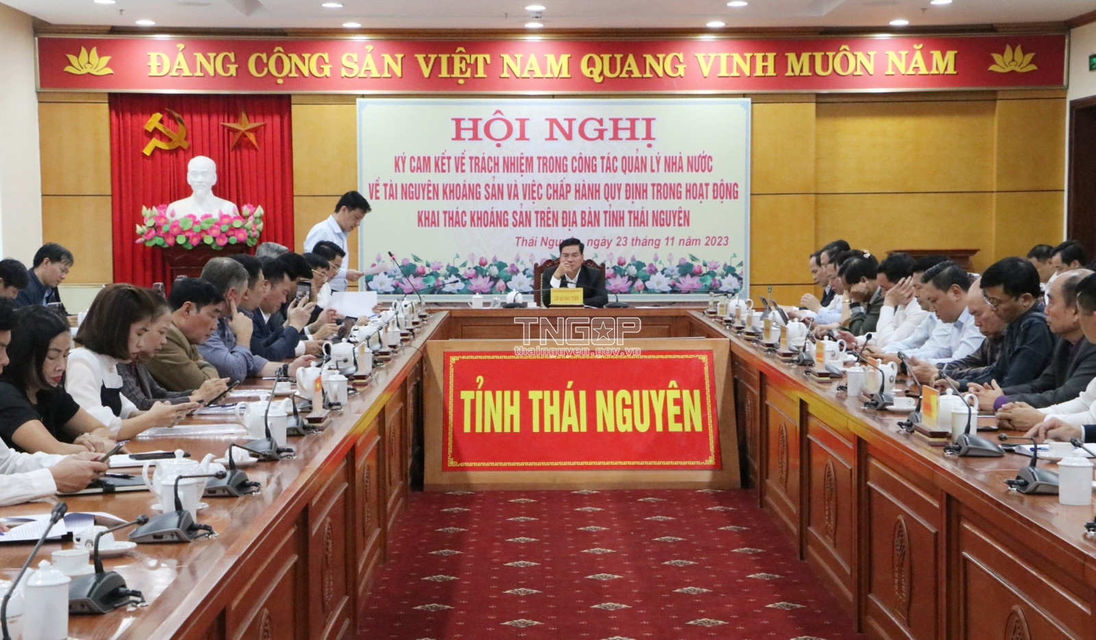 Thái Nguy&amp;ecirc;n: K&amp;yacute; cam kết tr&amp;aacute;ch nhiệm trong c&amp;ocirc;ng t&amp;aacute;c quản l&amp;yacute;, khai thác t&amp;agrave;i nguy&amp;ecirc;n kho&amp;aacute;ng sản - Ảnh 1