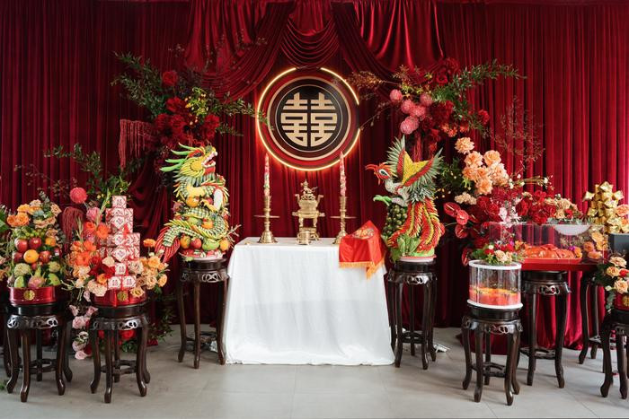 Lễ gia ti&ecirc;n Diễm My 9X: D&agrave;n ph&ugrave; d&acirc;u tụ họp từ sớm, c&ocirc; d&acirc;u khoe visual xinh đẹp Ảnh 8