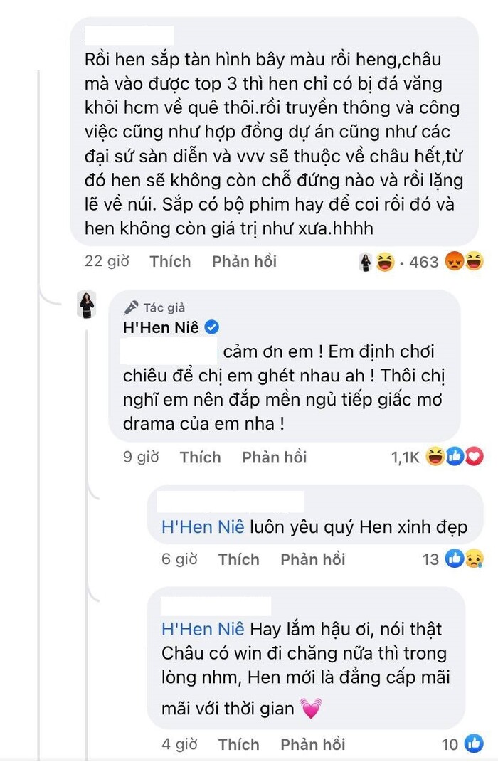 Bị anti-fan suy đoán Ngọc Châu sắp "soán ngôi", H"Hen Niê "dằn mặt": "Định chơi chiêu à?" Bị anti-fan suy đoán Ngọc Châu sắp "soán ngôi", H"Hen Niê "dằn mặt": "Định chơi chiêu à?"