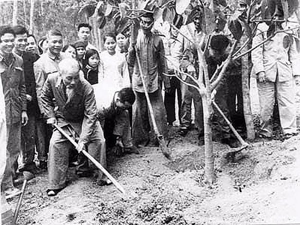 Chủ tịch Hồ Chí Minh tiên phong một cách sống xanh