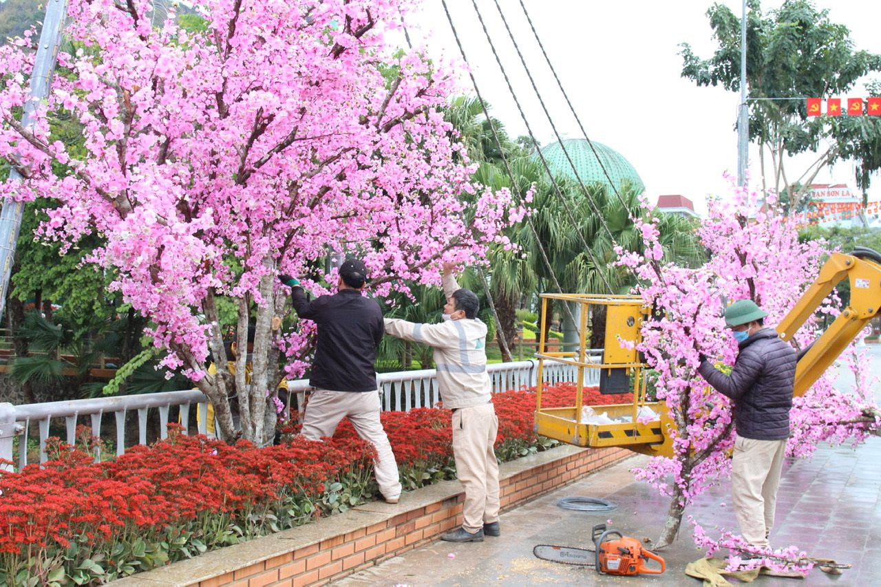 Phố núi Sơn La trước thềm xuân mới Phố núi Sơn La trước thềm xuân mới