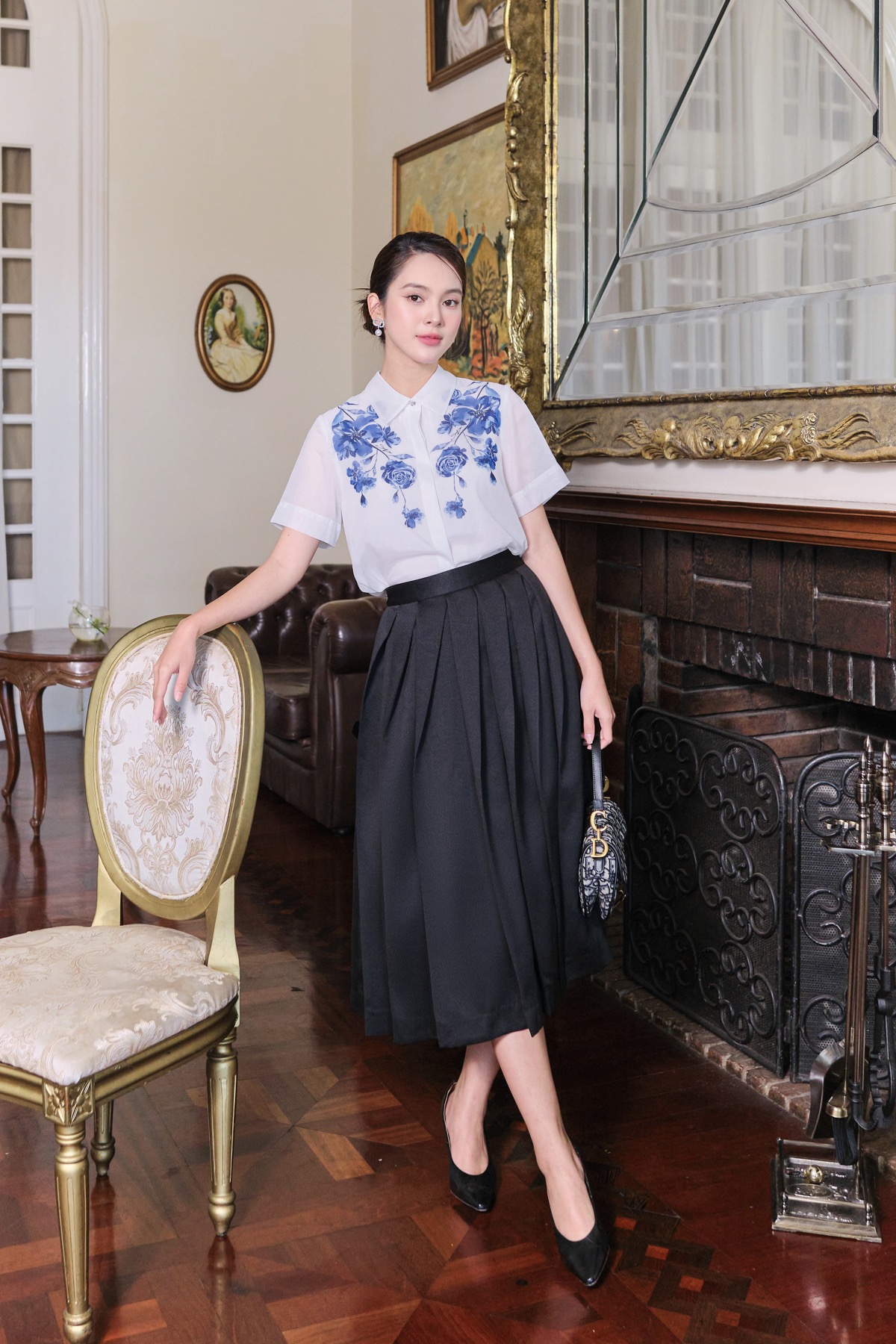 Diễn viên Quỳnh Lương hóa "nàng thơ" mùa xuân