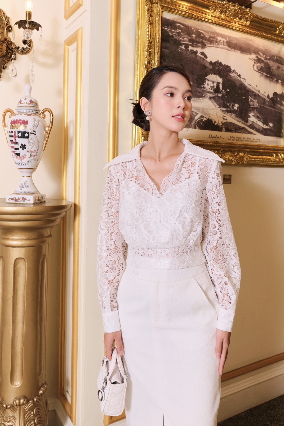 Diễn viên Quỳnh Lương hóa "nàng thơ" mùa xuân