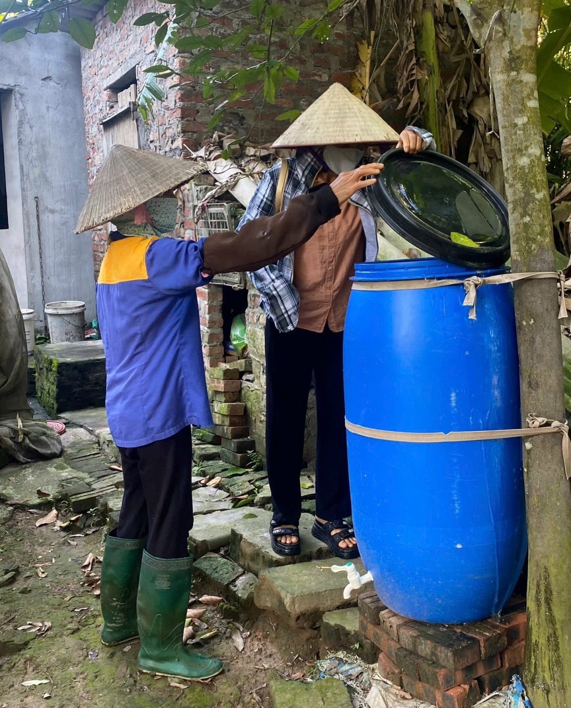 Tứ Kỳ (Hải Dương): Phụ nữ Kỳ Sơn làm men vi sinh “biến rác thành phân” Tứ Kỳ (Hải Dương): Phụ nữ Kỳ Sơn làm men vi sinh “biến rác thành phân”