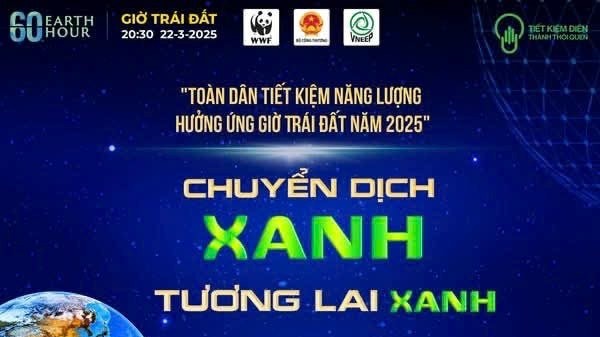 Bộ Công Thương phát động toàn dân tiết kiệm năng lượng hưởng ứng Giờ Trái đất năm 2025