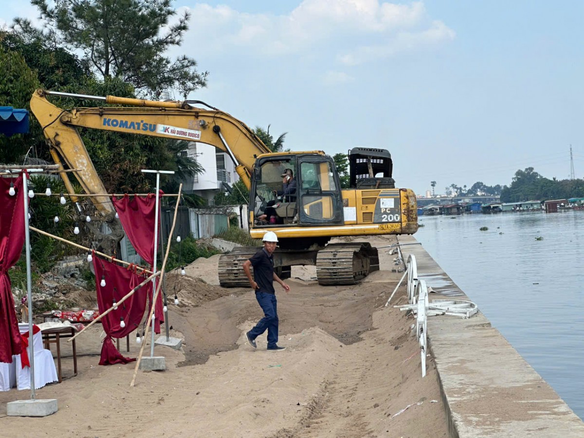 Dự án đường và kênh ven sông Đồng Nai chậm tiến độ sau nhiều năm thi công Dự án đường và kênh ven sông Đồng Nai chậm tiến độ sau nhiều năm thi công
