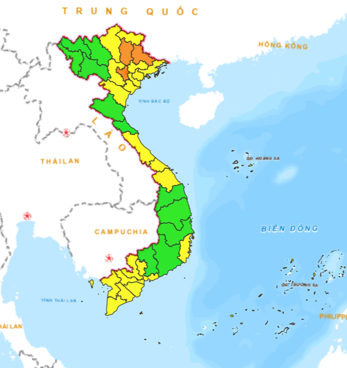 Dự báo chất lượng không khí các khu vực trên cả nước ngày 15 và 16/3