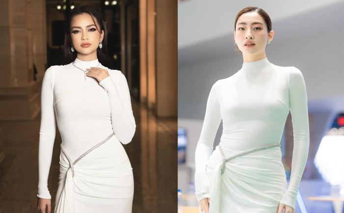 Ngọc Châu đụng độ Lương Thùy Linh trong cùng mẫu váy bó sát, nhan sắc ra sao? Ngọc Châu đụng độ Lương Thùy Linh trong cùng mẫu váy bó sát, nhan sắc ra sao?