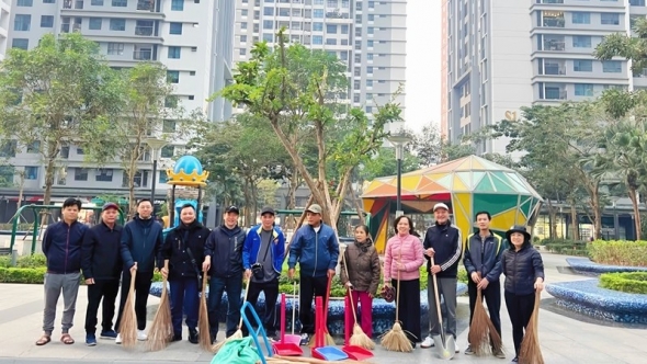 Mô hình khu dân cư “Sáng - Xanh - Sạch - Đẹp” ở phường Phú Diễn