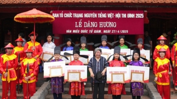 Trạng nguyên Tiếng Việt: Tôn vinh giá trị, ghi nhận hiền tài