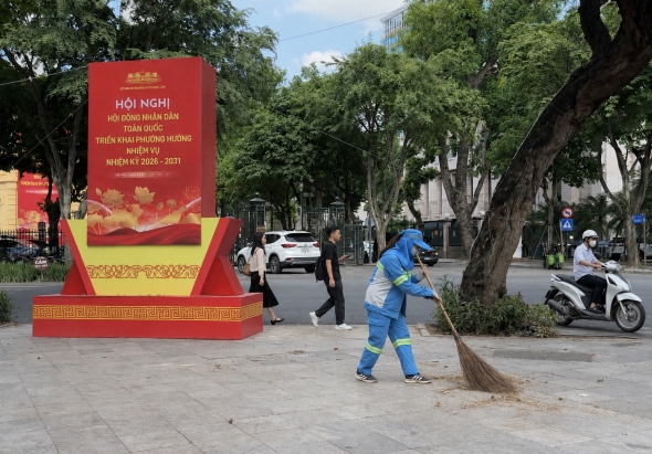 Hà Nội tổng lực vệ sinh môi trường phục vụ Hội nghị HĐND toàn quốc