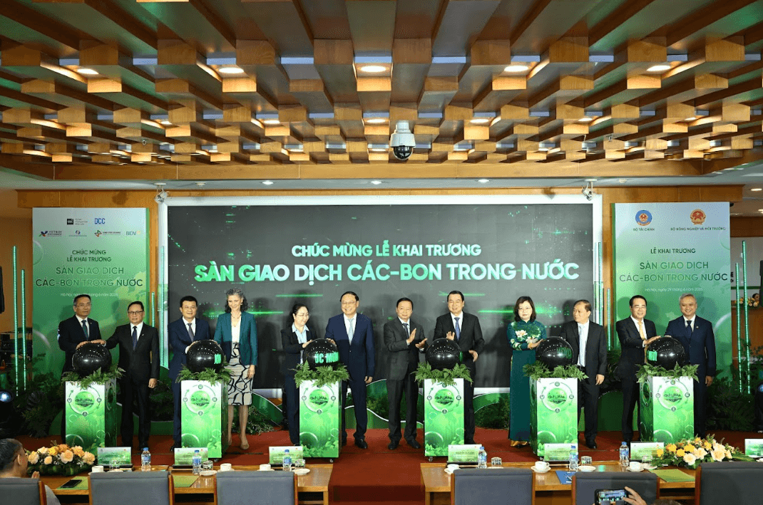 Khai trương sàn giao dịch các-bon trong nước - Kênh huy động xanh, bền vững