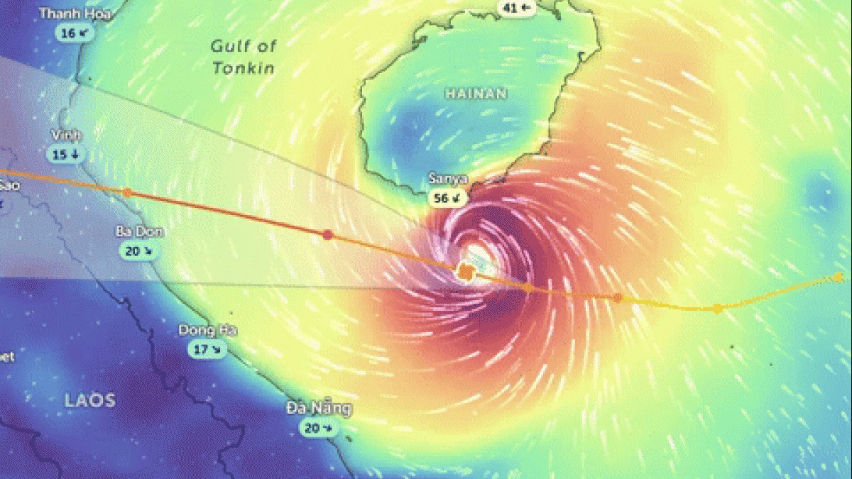 Tin bão mới nhất: Bão số 5 cường độ cực mạnh đi vào đất liền các tỉnh từ Thanh Hóa - Bắc Quảng Bình