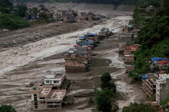 Lũ quét ở biên giới Nepal - Trung Quốc