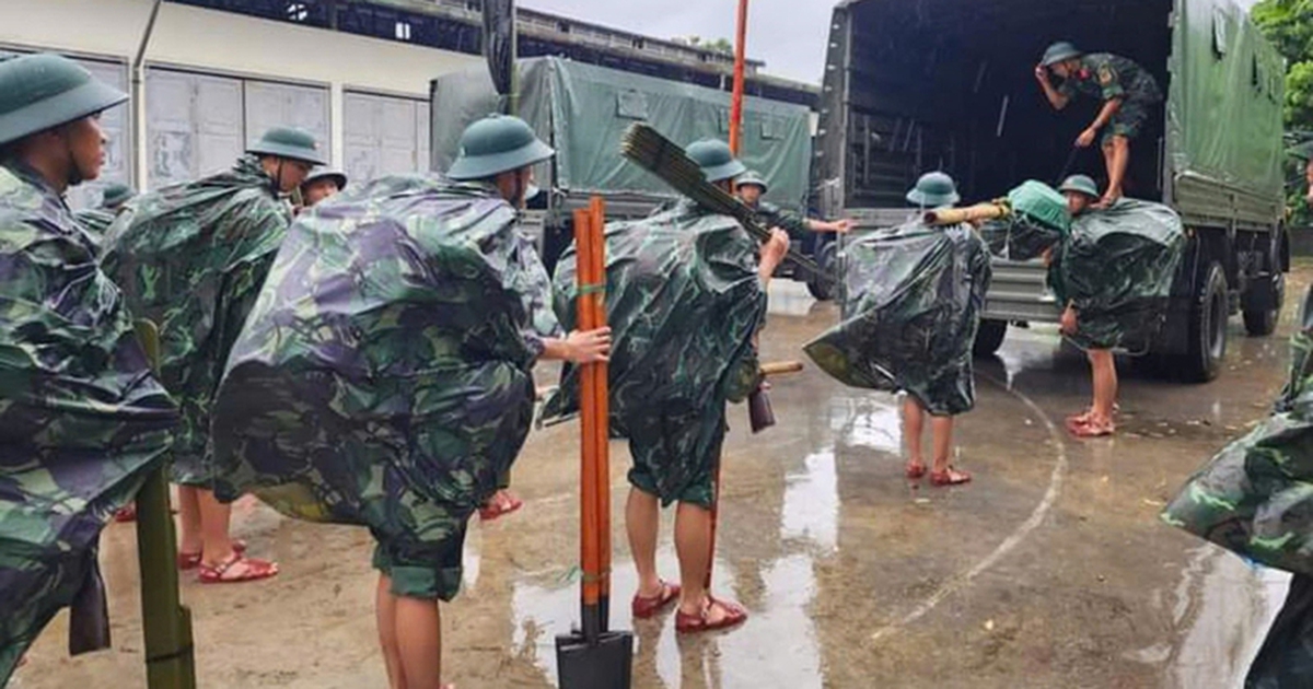 Toàn quân chủ động ứng phó mưa lớn, ngập lụt, lũ quét, sạt lở đất