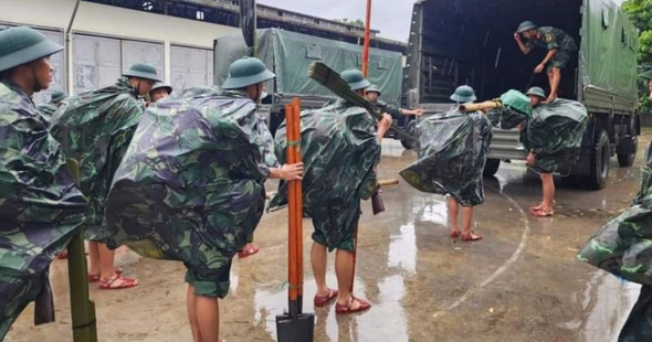 Toàn quân chủ động ứng phó mưa lớn, ngập lụt, lũ quét, sạt lở đất