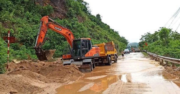 Công bố tình huống khẩn cấp hư hỏng do thiên tai trên quốc lộ 3 và đường Hồ Chí Minh