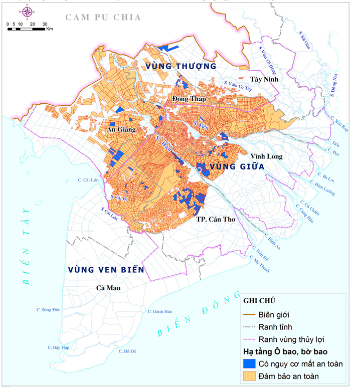 Vùng đồng bằng sông Cửu Long cần giải pháp ứng phó đỉnh lũ năm 2025