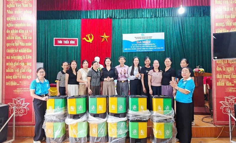 Phụ nữ Hà Tĩnh lan tỏa các mô hình phân loại, xử lý rác thải tại nguồn