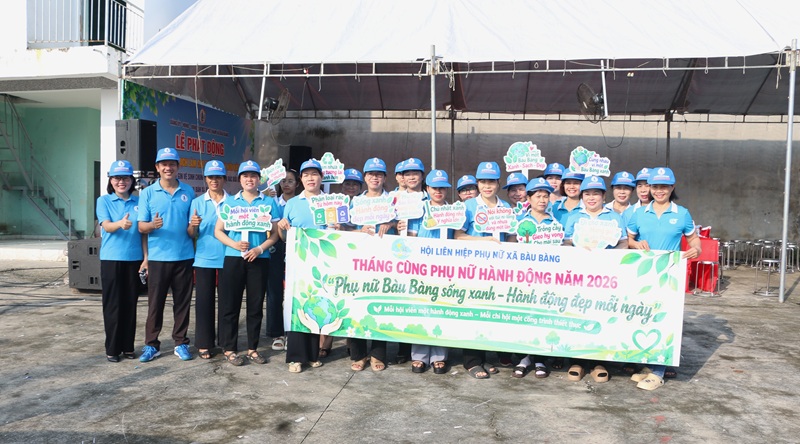 Bàu Bàng chung tay vì môi trường xanh