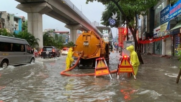 Hà Nội nâng cấp hệ thống thủy lợi phục vụ tiêu thoát nước