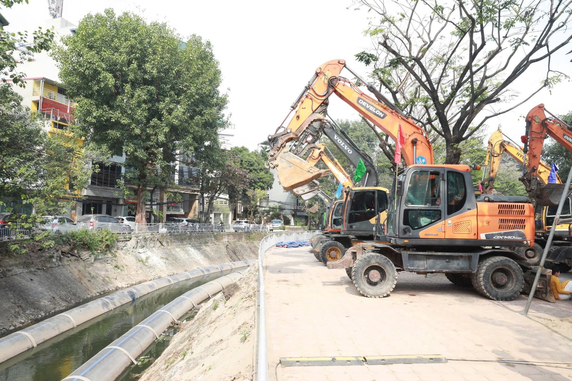 Khởi công Dự án Cải tạo, chỉnh trang, tái thiết công viên tuyến hai bên sông Tô Lịch
