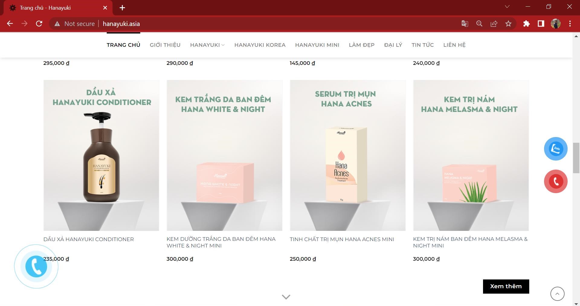 Mỹ phẩm Hanayuki có dấu hiệu quảng cáo lừa dối người tiêu dùng