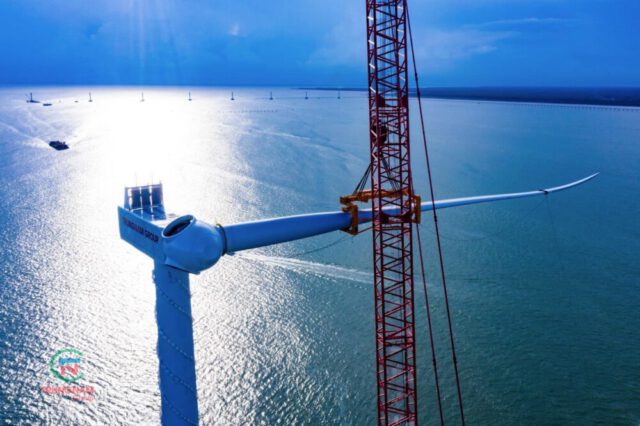 Kỳ vĩ thi công điện gió trên biển Kỳ vĩ thi công điện gió trên biển