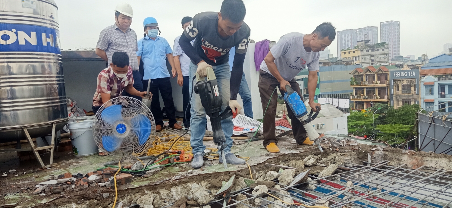 Quận Cầu Giấy (Hà Nội): Tiếp tục cưỡng chế các công trình vi phạm trật tự xây dựng