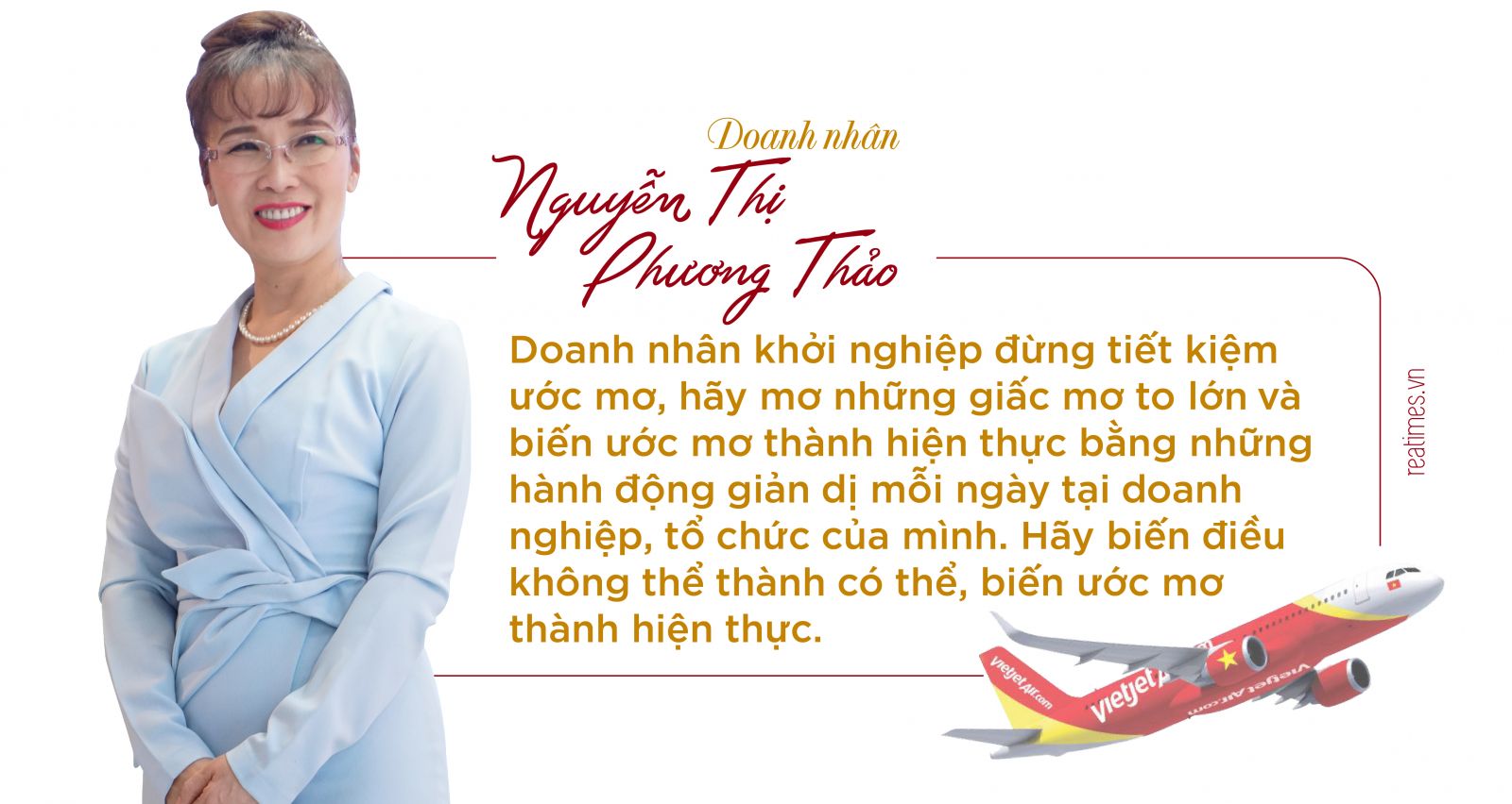 CEO Vietjet Air: “Đừng tiết kiệm ước mơ và không lãng phí thì giờ” CEO Vietjet Air: “Đừng tiết kiệm ước mơ và không lãng phí thì giờ”