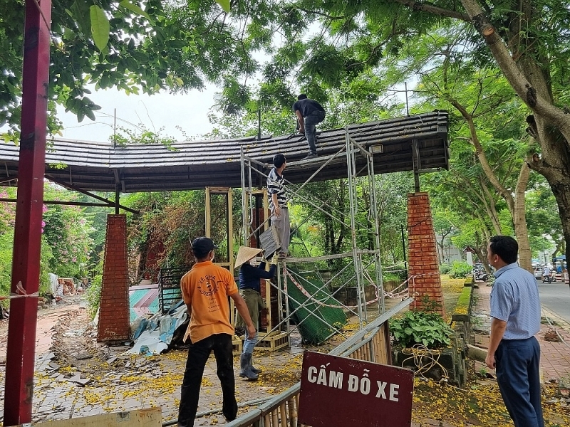 Cầu Giấy (Hà Nội): Tháo dỡ các công trình sai phạm sau Kết luận Thanh tra của Bộ Xây dựng